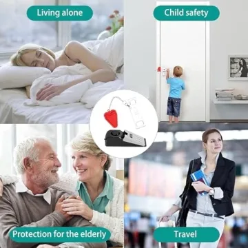 Portable Door Lock & Alarm Set for Home and Travel Safety