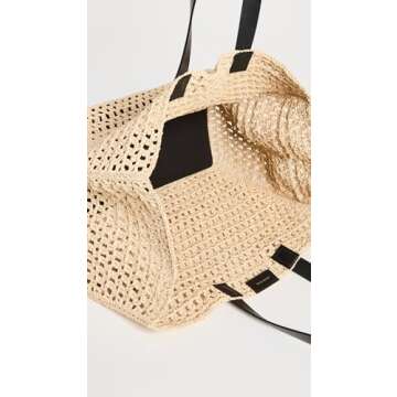 ANINE BING Women's Large Rio Tote, Sand, Tan, One Size