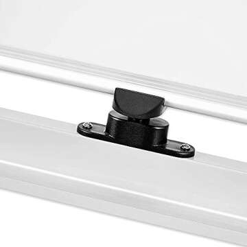 Amazon Basics Double Sided Whiteboard, Magnetic Dry Erase, Aluminium Frame and Stand, 48 x 36 Inches