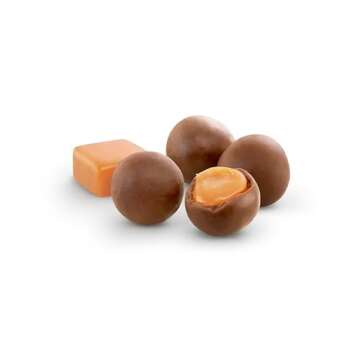 LILY'S Milk Chocolate Style No Sugar Added, Covered Caramels Bag, 3.5 oz