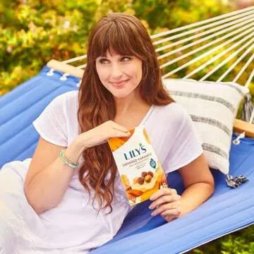 LILY'S Milk Chocolate Style No Sugar Added, Covered Caramels Bag, 3.5 oz