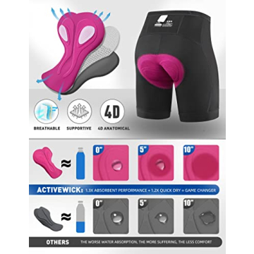 Ewedoos Padded Bike Shorts for Women - Comfort & Style
