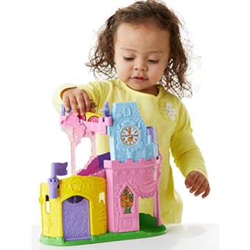 Fisher-Price Little People Disney Princess, Wheelies Playset Doll
