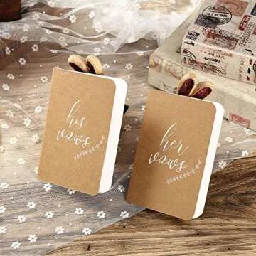 AKITSUMA Vow Books - Wedding Vows Set of 2 Kraft