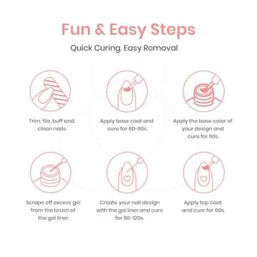 Beetles 12 Colors Gel Nail Art Liner Set for Vibrant Designs