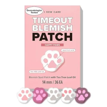 I DEW CARE Hydrocolloid Acne Pimple Patch - Timeout Blemish Happy Paws for Fast & Fun Blemish Relief...