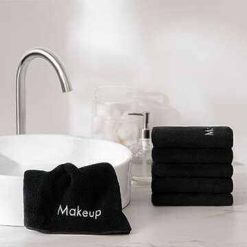 Arkwright Makeup Towels - Ultra Soft Microfiber Set of 6