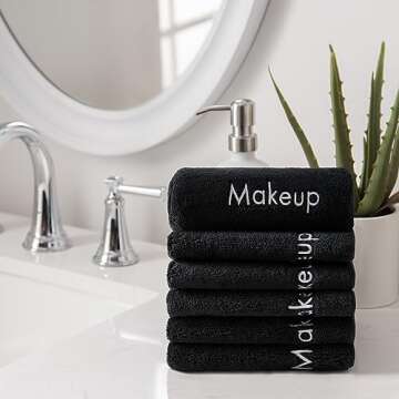 Arkwright Makeup Towels - Ultra Soft Microfiber Set of 6