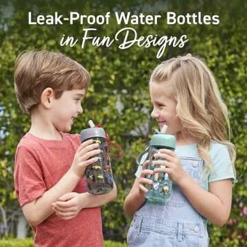 Bentgo Kids Water Bottle - Leak-Proof, Durable Tritan, BPA-Free 15 oz Cup for Kids/Toddlers Ages 3+,...