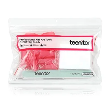 Teenitor Nail Gel Remover Kit with Pink Clips and Tools