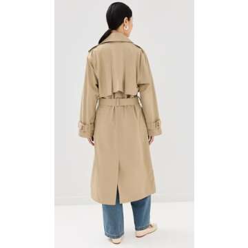 Joe's Jeans Women's The Elizabeth Trench Coat, Biscotti