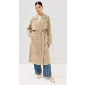 Joe's Jeans Women's The Elizabeth Trench Coat, Biscotti