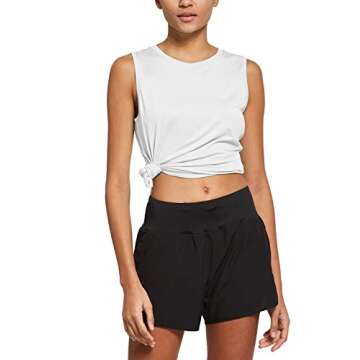 BALEAF Women's Sleeveless Workout Shirts for Active Life