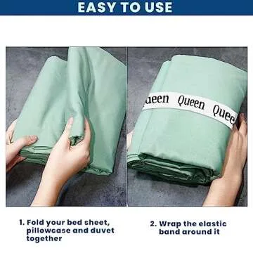 ZJCAHXJ 12pcs Bed Sheet Organizers for Closet Storage