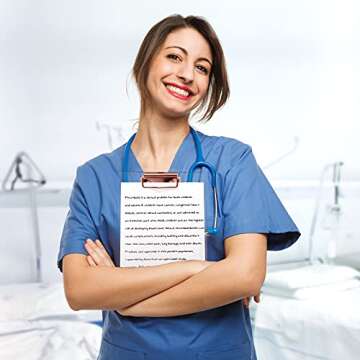 Glenmal Acrylic Gold Clipboard Set for Home & Office