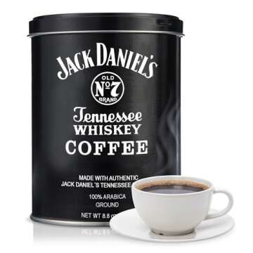 Parkway Distributors Jack Daniel’s Tennessee Ground Coffee 8.8 oz – Medium Roast, Infused with Authentic Jack Daniel's, Non-Alcoholic