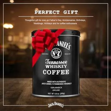 Parkway Distributors Jack Daniel’s Tennessee Ground Coffee 8.8 oz – Medium Roast, Infused with Authentic Jack Daniel's, Non-Alcoholic
