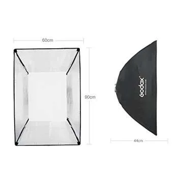 Godox 24"x 35" 60 x 90cm Honeycomb Grid Softbox Soft Box with Bowens Mount Compatible Studio Strobe Flash Light