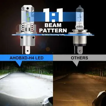 Bright H4 30000LM Xenon White Bulbs - 2 Pack