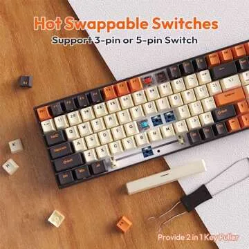 RK100 Wireless Mechanical Keyboard with RGB Lighting