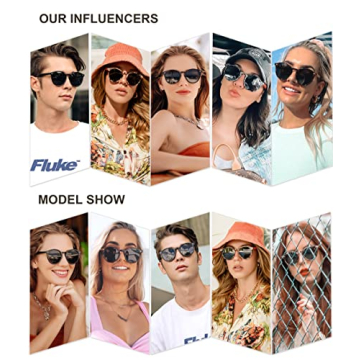 SOJOS Retro Round Polarized Sunglasses for All