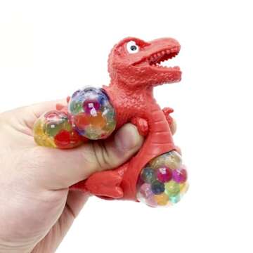 WANJUGUAN Vent Stress Balls 3 PCS Dinosaur Squeeze Fidget Toys Balls Sensory Relieves Stress Squeeze Balls for ADHD Fidget Autism Work Pressure Release Dinosaur