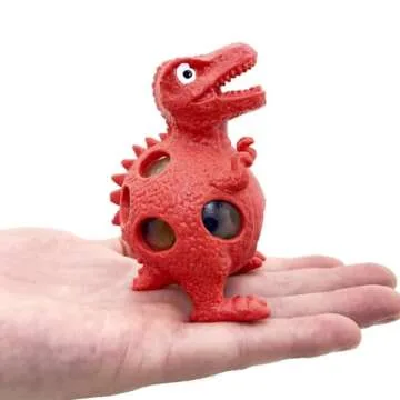 WANJUGUAN Vent Stress Balls 3 PCS Dinosaur Squeeze Fidget Toys Balls Sensory Relieves Stress Squeeze Balls for ADHD Fidget Autism Work Pressure Release Dinosaur