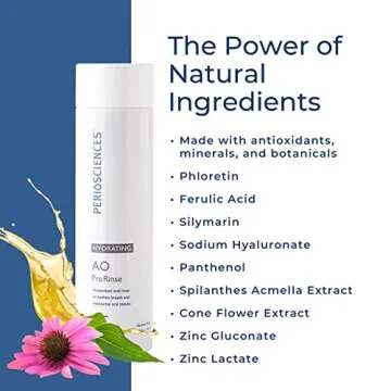 PerioSciences AO ProRinse Hydrating Oral Rinse with Antioxidants – Moisturizing Mouth Rinse for Gum Health & Oral Care – Fluoride-Free Mouthwash for Dry Mouth Sensations (10 Fl Oz / 300ml)