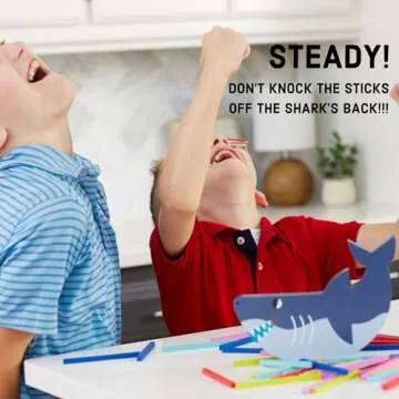 Mudpuppy Shark Stack Up - Wood Balancing Game for Kids