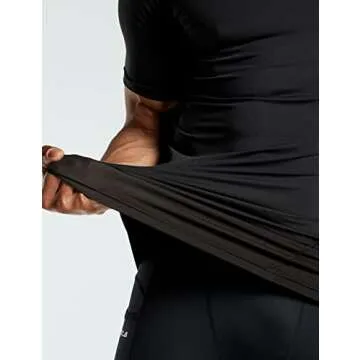 TSLA Men's UPF 50+ Quick Dry Short Sleeve Compression Shirts, Athletic Workout Shirt, Water Sports Rash Guard, Core 3pack Tops Black/Black/Urban Camo Black, Small