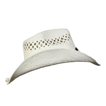 Saddleback Straw Cowboy Hat with Heart Band