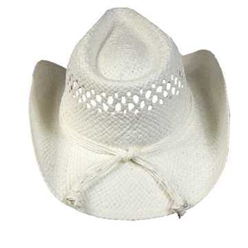 Saddleback Straw Cowboy Hat with Heart Band