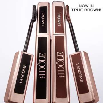 Lancôme Lash Idôle Lash-Lifting & Volumizing Mascara - Brown Mascara for Instant Volume, Length & Lift - Smudge Proof & Up To 24H Wear - Brown
