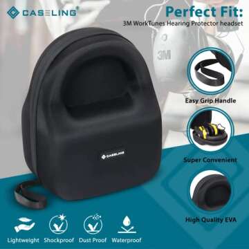 Caseling Hard Case for 3M WorkTunes Hearing Protector