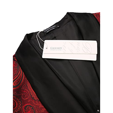 COOFANDY Men's Floral Tuxedo Jacket for Dinner and Prom Events