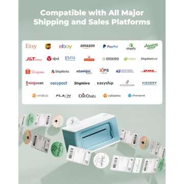 MUNBYN Bluetooth Thermal Label Printer 941B for Shipping