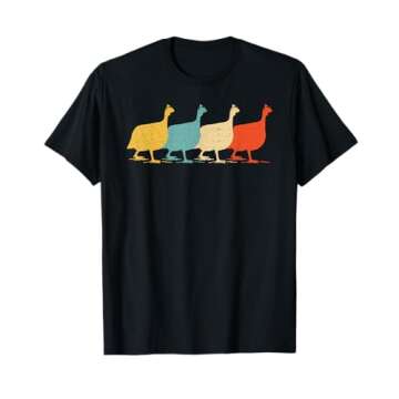 Guinea Fowl Vintage Bird Lover T-Shirt for All Ages