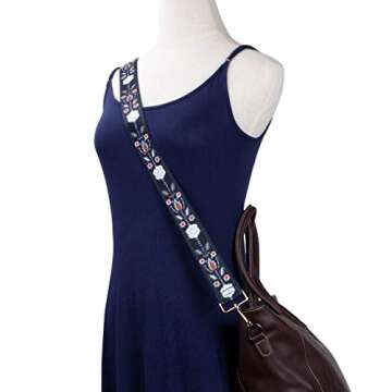 ZANQANO Crossbody Strap for Purses Replacement Adjustable Guitar Multicolor Style Handbag Straps (Fo...