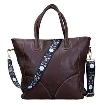 ZANQANO Crossbody Strap for Purses Replacement Adjustable Guitar Multicolor Style Handbag Straps (Foral B)