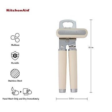 KitchenAid 8.34-Inch Can & Bottle Opener in Almond Cream