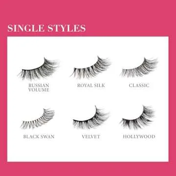 KISS Lash Couture LuXtensions Collection False Eyelashes, Flat Lash Technology, Super Slim Lash Band, Real Lash Extension Fibers, Reusable, Contact Lens Friendly Strip Lashes, Style 'Velvet', 1 Pair
