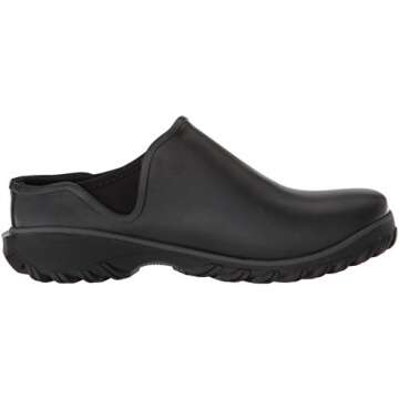 BOGS Women's Sauvie Chelsea Waterproof Garden Rain Boot, Black, 9 Medium US