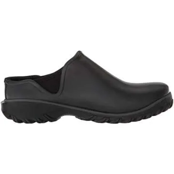 BOGS Women's Sauvie Chelsea Waterproof Garden Rain Boot, Black, 9 Medium US