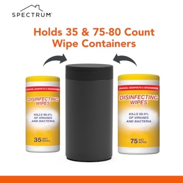 Spectrum Disinfecting Wipes Holder - Stylish & Practical