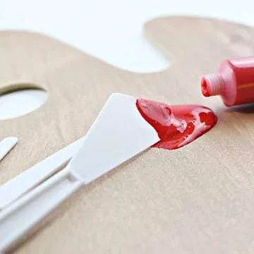 Oval Wooden Palette with Knives by Artist's Loft