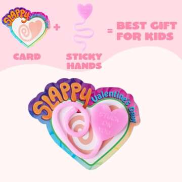 JOYIN 35 Packs Valentine's Day Sticky Heart Toys, Classroom Exchange Gift for Kids, Classroom and Holiday Reward Prizes, Valentine’s Party Favors, Bring fun to children, Party Favors