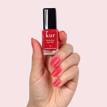 LONDONTOWN Nail Veil #8 Enhancing Sheer Poppy Red Polish