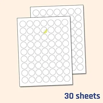 High-Quality 1" Round Matte Stickers for Easy Labeling