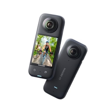 Insta360 X3 - Waterproof 360 Action Camera with 1/2" 48MP Sensors, 5.7K 360 Active HDR Video, 72MP 3...