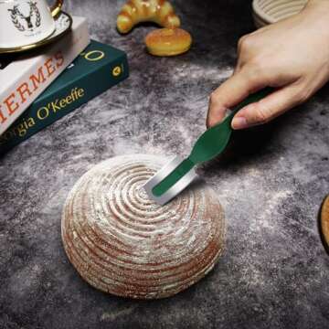 Banneton Bread Proofing Basket set, Sourdough Bread Baking Supplies, Brotform Dough Rising Bowl, 9inch Round Rattan Basket with Baking Tools Kit, Bread Making Supplies Tools, Sourdough Starter Kit